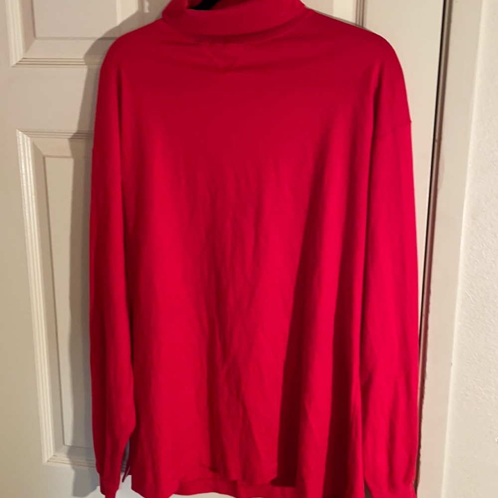 Long sleeve Trekka Red Cotton turtleneck size Large